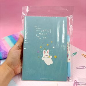 Kit Caderno Rabbit Space + Caneta