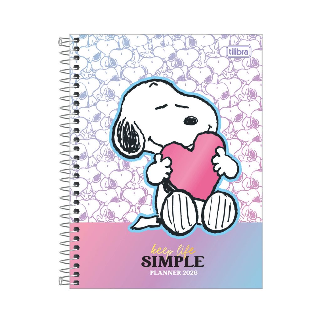 Agenda Planner Espiral 17,5 x 24 cm SNOOPY - TILIBRA - UND
