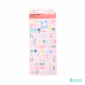 Cartela de Adesivos Lettering - UNISO - UND