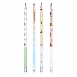 Lápis HB Estampado c/ Borracha Best Friend BRW - Pacote 12 Und