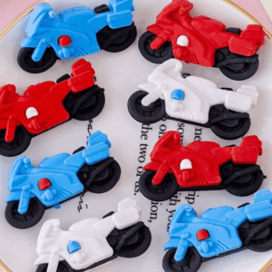 Borracha Fofa 3D Moto - PACOTE 6 UND