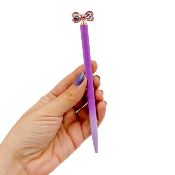 Caneta Metálica Premium Lacinho Coração