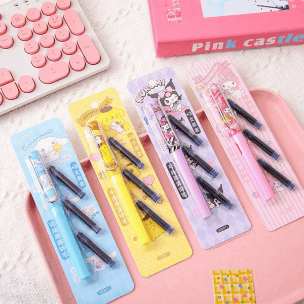 Kit Caneta Tinteiro My Melody e Sua Turma