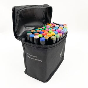 Caneta TOUCH Marcador Ponta Dupla PARA COLORIR - MALETA 60 CORES