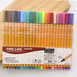 Caneta Fine Liner Marker 24 Cores - IMPORTADO - BLISTER