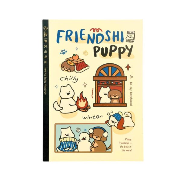 Caderno B5 Brochura Pautado Puppy Friend 17,8x25cm - UNISO - UND