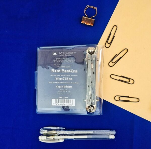 Mini Fichário Harry Potter PVC Cristal DAC