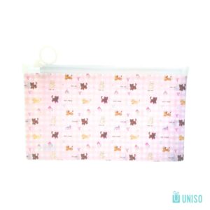 Estojo Pasta Zip Multiuso CUTE ANIMAL B6 22x13cm - UNISO - UND