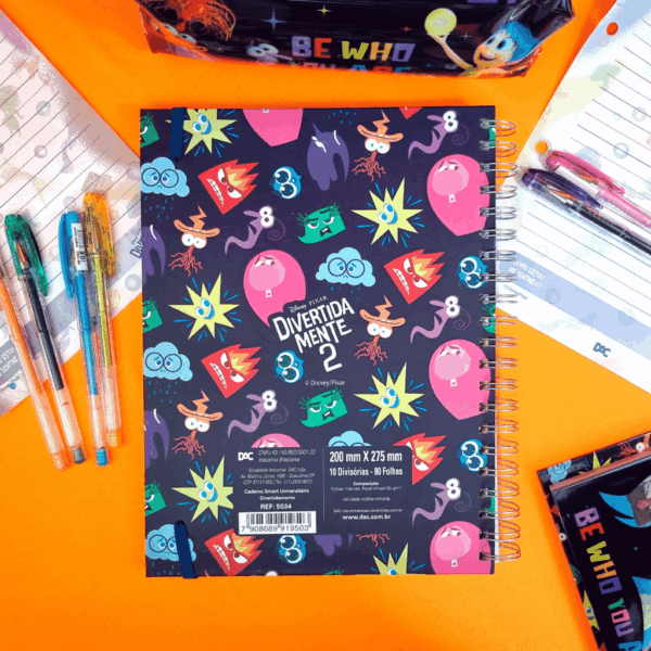 Caderno Smart Universitário Divertidamente DAC