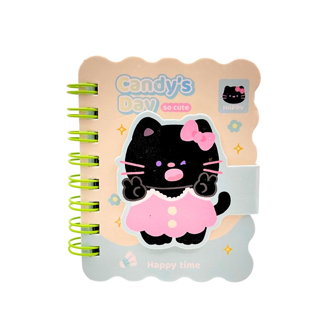 Mini Caderneta Candy Gato 6,5x8cm - UNISO - UND