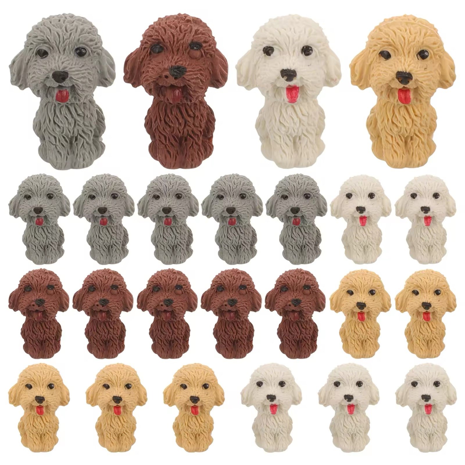 Borracha Fofa 3D Ponteira Dog - IMPORTADO - PACOTE 6 UND