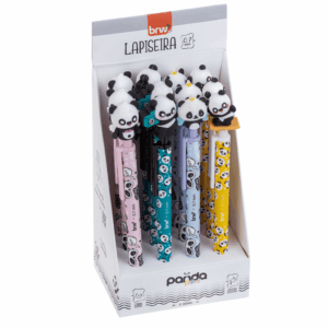 Lapiseira Plástica Divertida 0.7mm Panda BRW - Display 12 UND