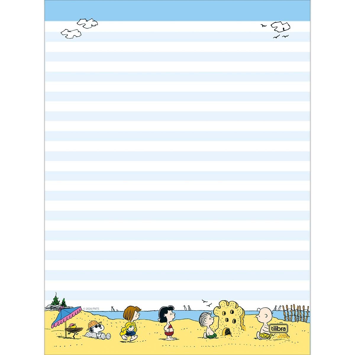 Caderno Colado Papel de Carta SNOOPY 48 Fls - TILIBRA - UND