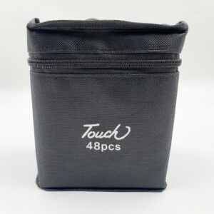 Caneta TOUCH Marcador Ponta Dupla PARA COLORIR - MALETA 48 CORES