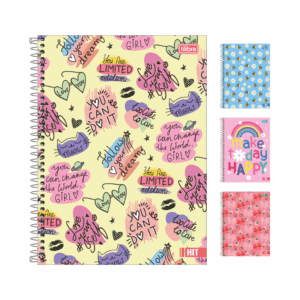Caderno Universitário Espiral 10 M 160 fls HIT FEMININO - TILIBRA - UND