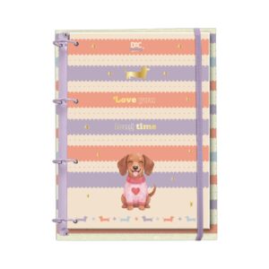 Fichário Universitário Capa em PU Trendy Cachorrinho 144 fls - DAC