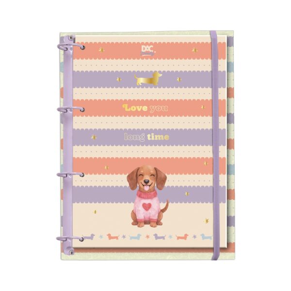 Fichário Universitário Capa em PU Trendy Cachorrinho 144 fls - DAC