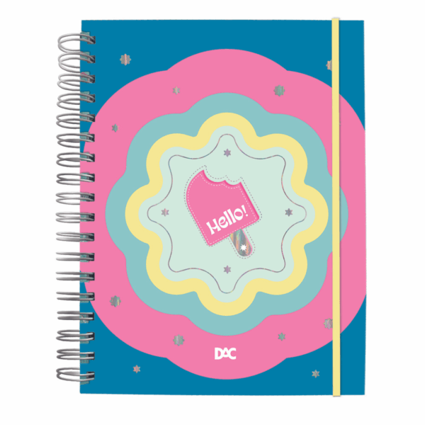 Refil Caderno Smart Universitário Hello 48 Folhas DAC