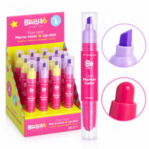 Make Marca-Texto + Lip Stick Duo Color - BRILHAE - UND
