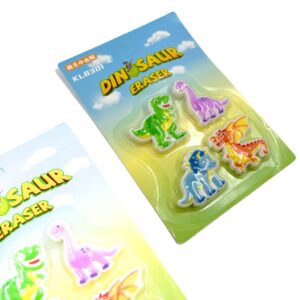 Borracha 2 D Dinossauros - Cartela 4 Und