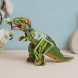 Bloco de Montar DIY 3D Dinossauro Rex - UND