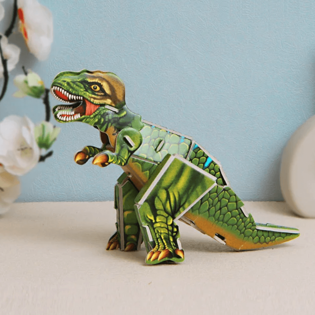 Bloco de Montar DIY 3D Dinossauro Rex - UND