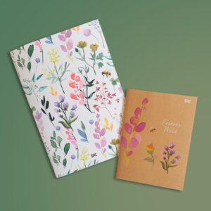Kit ECO 2 Cadernos Grampeados Flores - DAC