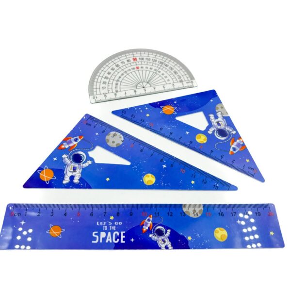 Kit Réguas Geométricas Astronauta