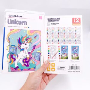 Livro Pintura Aquarela com Pincel 12 Folhas