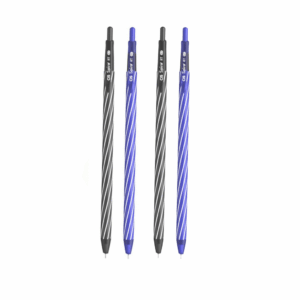 Caneta Spiro Retrátil Preta/Azul - CIS - DISPLAY 36 UND