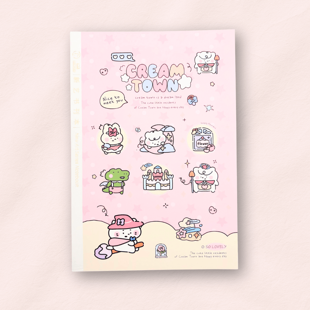 Caderno A5 Brochura Pautado Cream Town 40 fls 21x14,5cm - IMPORTADO - UND