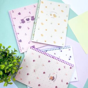 Caderno B5 Capa Plástica Bichinhos Fofos 70 fls 17,7x25,5cm - IMPORTADO - UND