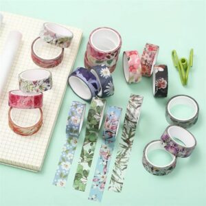 Fita Washi Tape Flores e Folhagens