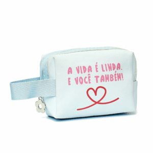 Bolsinha Porta Moedas Azul  8x 11x 5cm - FLORIE - UND