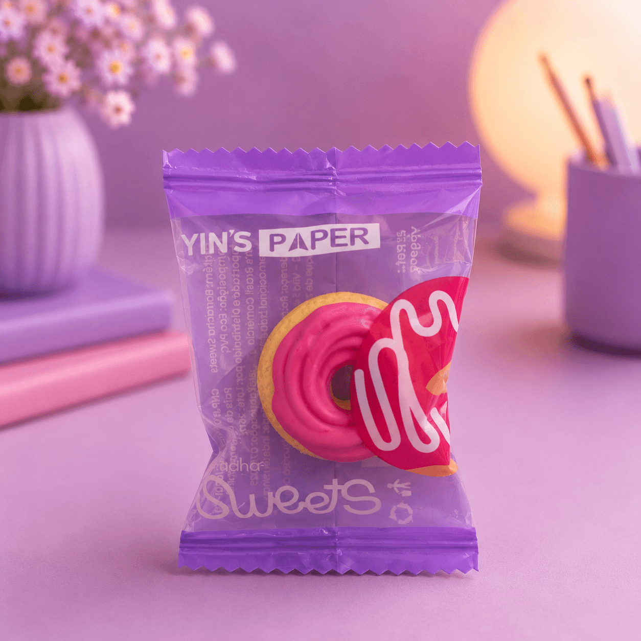 Borracha Formato Doces - YINS PAPER - CX 48 UND