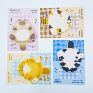 Bloco de Notas Adesivo Gato Fluffly 9x12,8cm - UNISO - UND