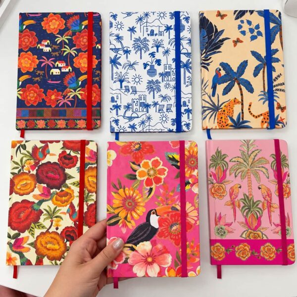 Caderno Diário Brisa de Verão 13,7x20,3cm 80 Fls - IMPORTADO - UND