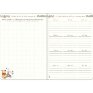Planner Agenda Grampeado 17,8 x 25,4 cm URSINHO POOH - TILIBRA - UND
