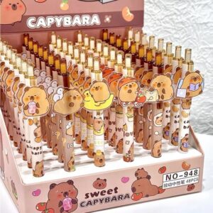 Caneta Clic Esferográfica Capivara - Pacote 4 Und