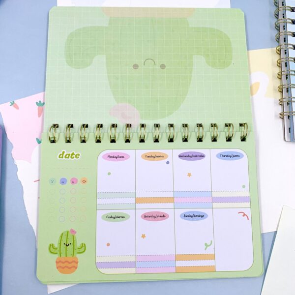 Planner Mensal Cactus