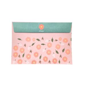 Kit 8 Envelopes Flor + Adesivos + Selos - UNISO - UND