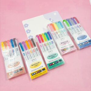 Marca Texto 2 Pontas Color Importado 5 Cores