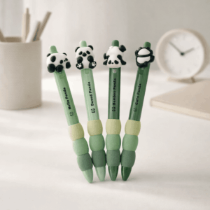 Kit Caneta Premium Apagável Panda Love  4 UND - IMPORTADO - BLISTER