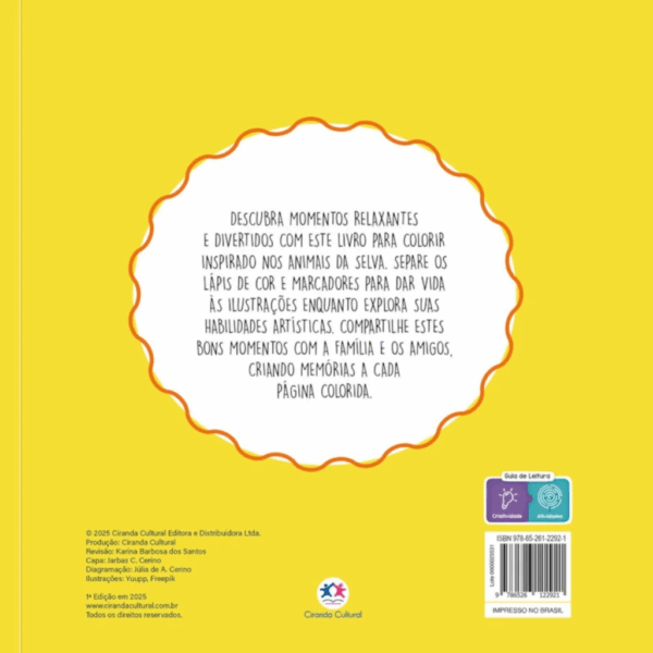 Livro de Colorir Jungle Buddies - CIRANDA - UND