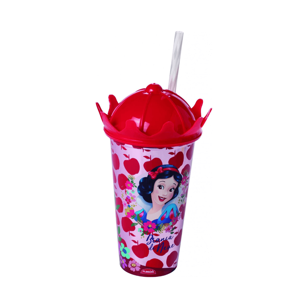 Copo Coroa Branca de Neve 500 ml - PLASÚTIL - UND