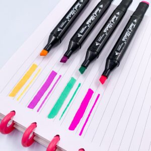 Caneta TOUCH Marcador Ponta Dupla PARA COLORIR - MALETA 36 CORES