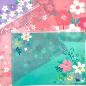 Pasta A4 FLORES c/ Fechamento - IMPORTADO - UND