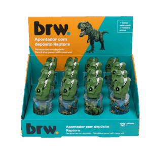 Apontador c/ Depósito e Ponteira Raptors - BRW - UND