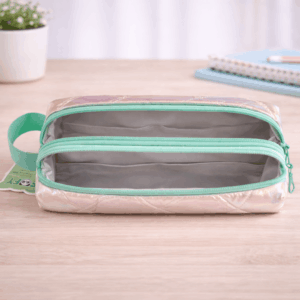 Estojo 2 Divisórias Star Rosa e Verde - FOFY - UND