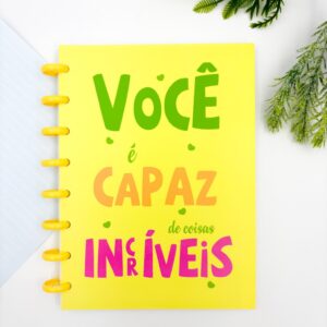 Caderno de Disco Frases A5 80 Fls/8 discos - 15x21,2cm - IMPORTADO - UND